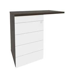 Onix Direct Тумба приставная (TIP-ON) (универсальная л/пр) O.TPU-4 TIP Дуб Мали/Белый Бриллиант 842*