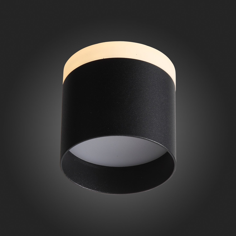 ST102.402.09 Светильник потолочный Черный LED 1*9W 3000K 702Lm Ra&gt;80 120° IP20 D79xH75 170-240V Накладные светильники