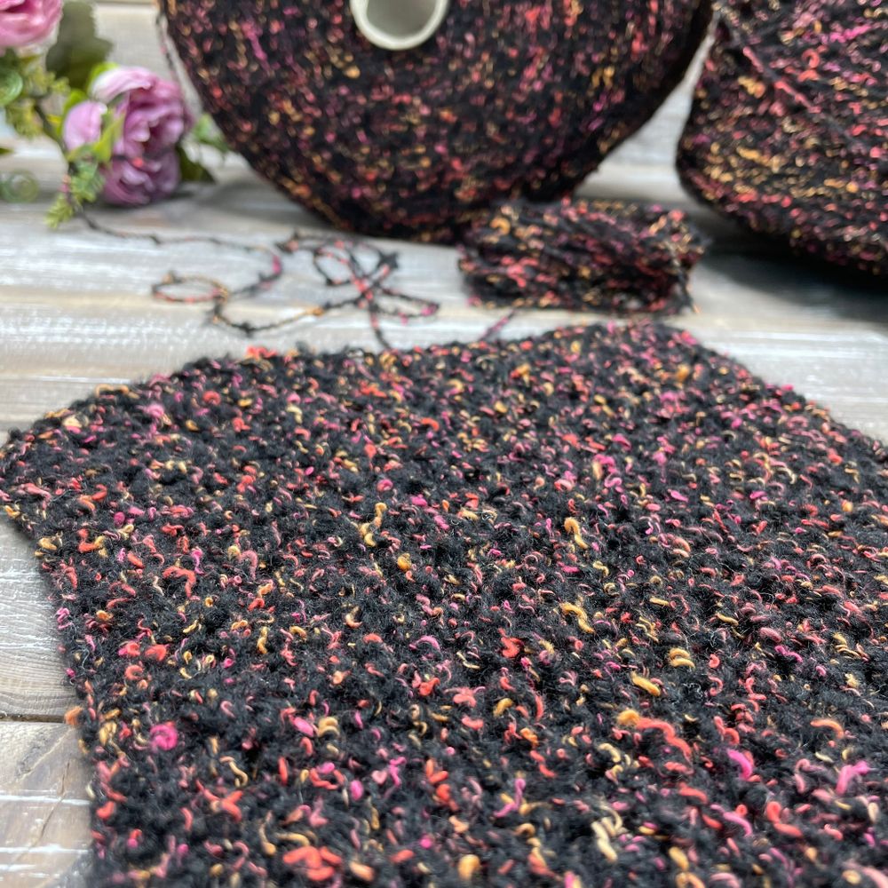 Букле COFIL 34% хлопок 15% меринос 17% полиэстер 34% полиамид