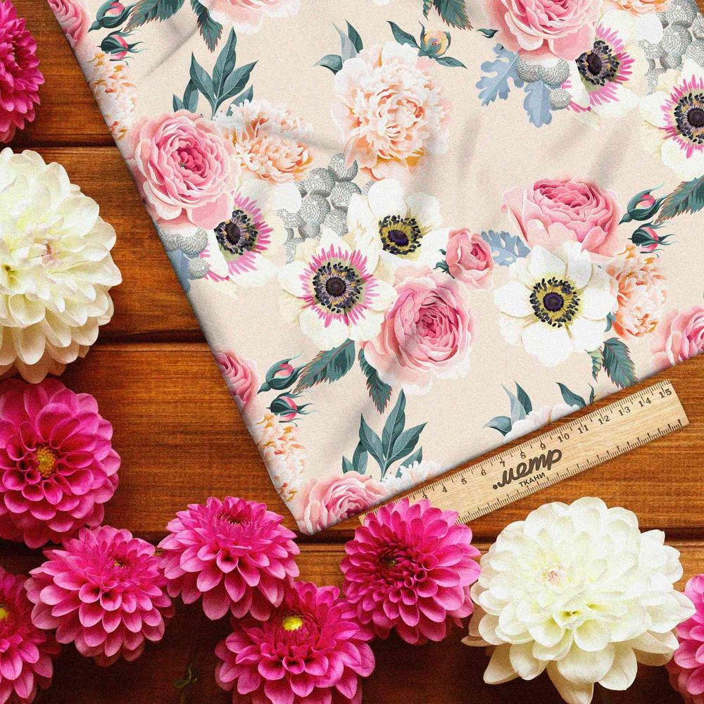 Ткань барби цветочное благородство