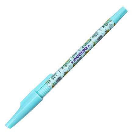 Ручка шариковая ЮНЛАНДИЯ "CARS", 1шт, синяя, SOFT TOUCH покрытие, узел 0,7 мм, линия письма 0,35 мм, 143728