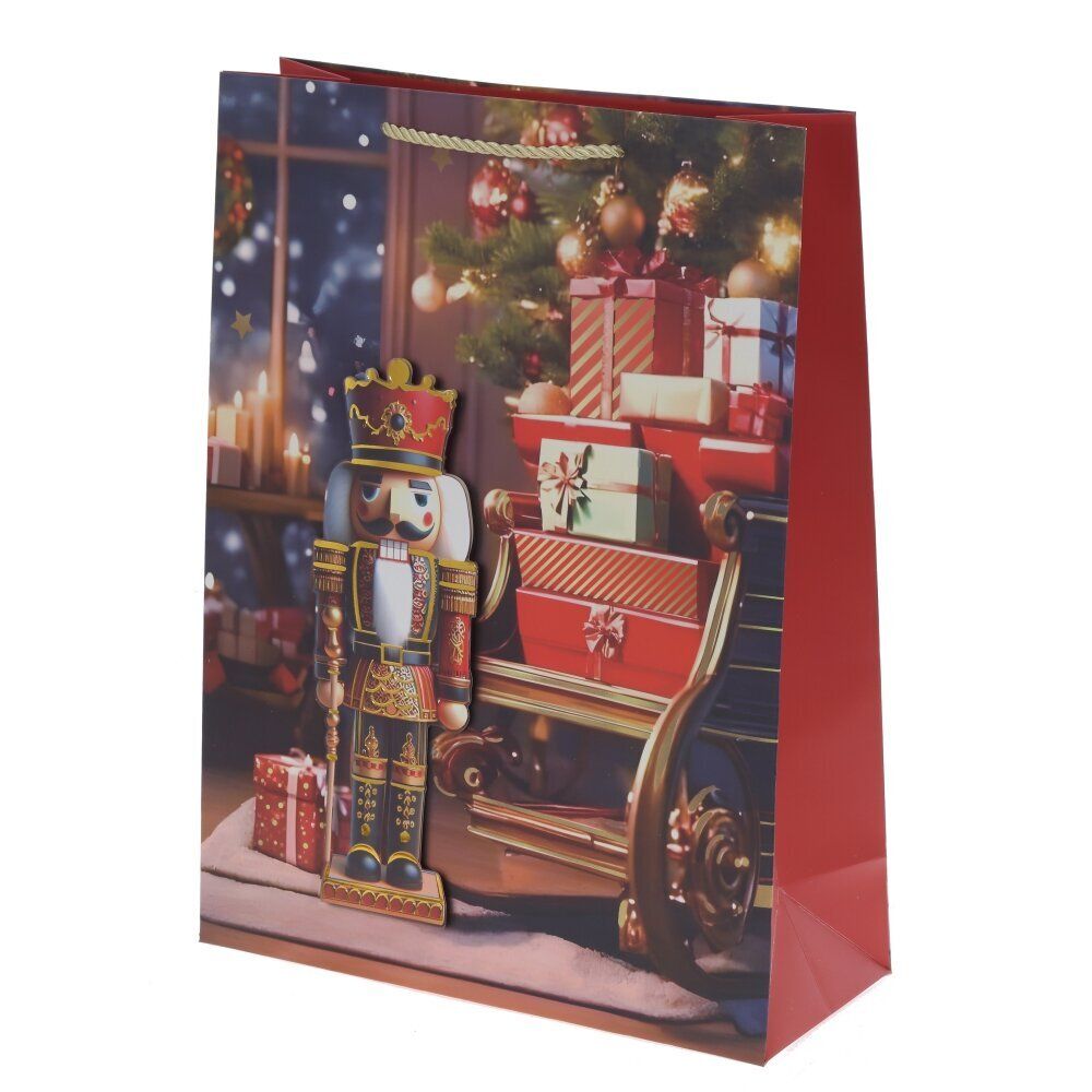 GAEM Пакет подарочный (бумага 210г/м2, блок 12шт), L30 W12 H40 см, 4в.