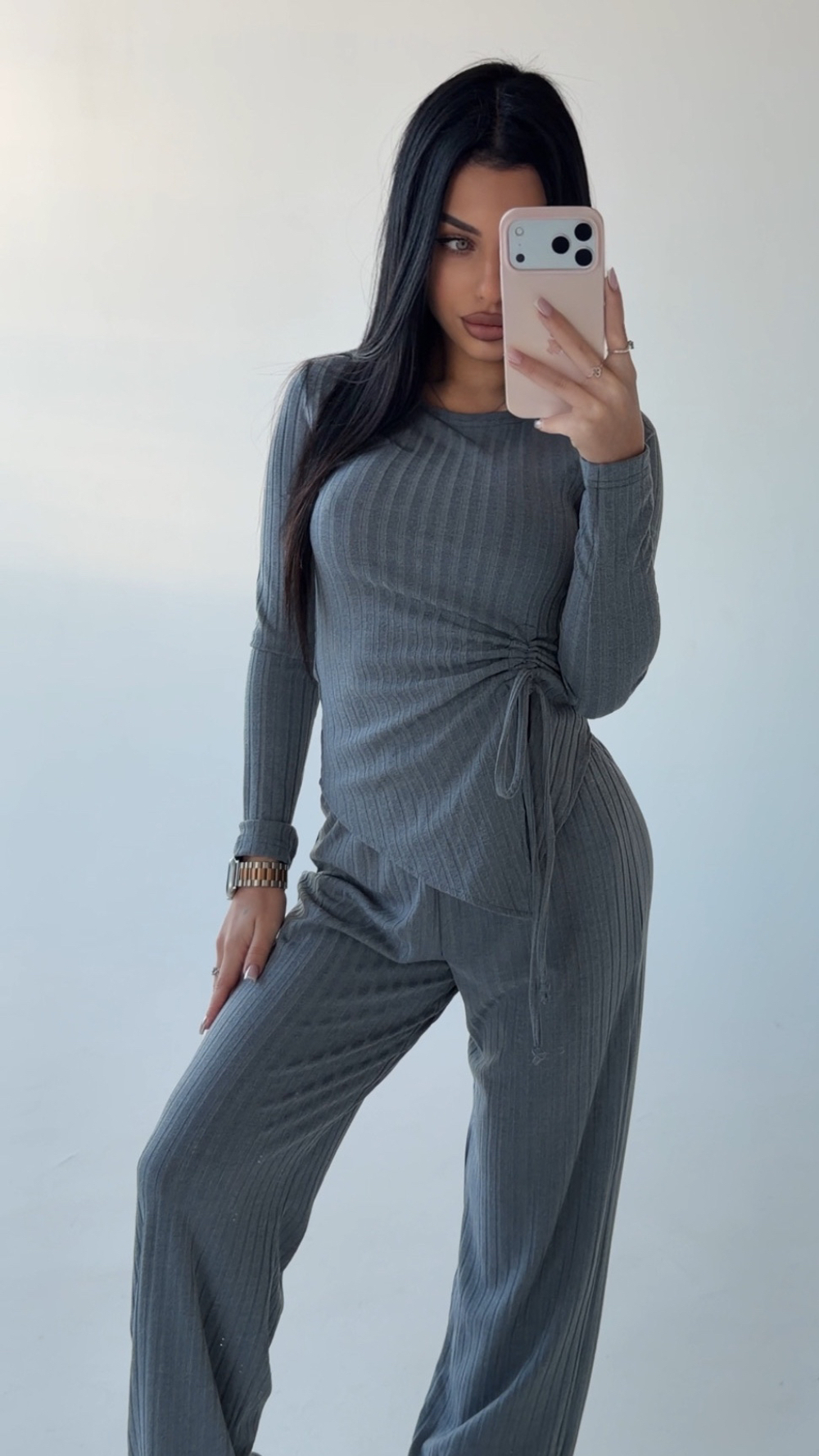 Костюм двойка со сборкой