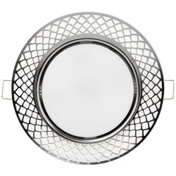 Светильник встраиваемый ЭРА KL79 WH/CH под лампу GX53 белый/хром