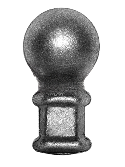 Наконечник для столба, 55х28 мм. кв:24 вес:0,193 кг.