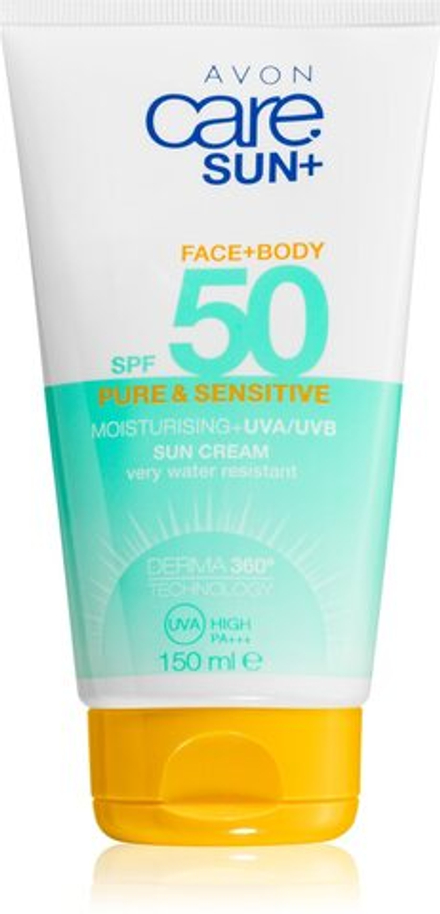 Avon Care Sun + - водостойкий солнцезащитный лосьон SPF 50 /   150  ml  / GTIN 2800018681622