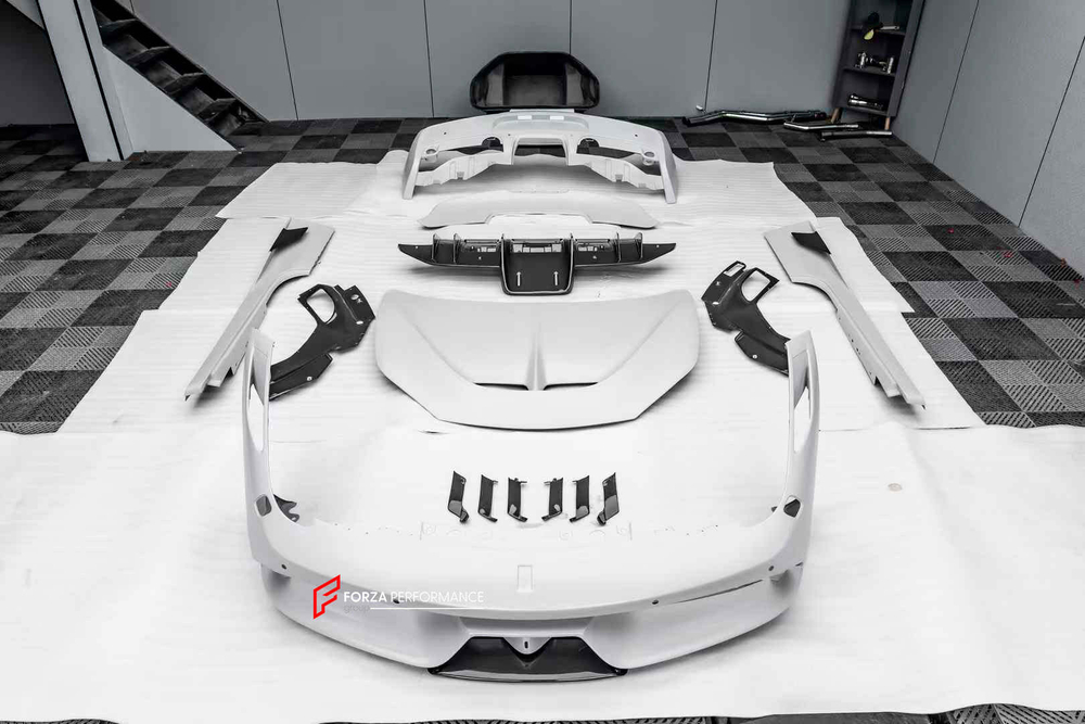 Карбоновый обвес для Ferrari 458 Spider 2009-2015 переделка в Speciale Феррари Италия