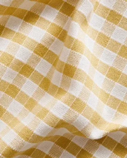 ZARA HOME САЛФЕТКИ ИЗ ХЛОПКА В КЛЕТКУ (НАБОР ИЗ 2 ШТ.), ЖЕЛТЫЙ