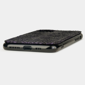 Чехол-накладка для iPhone 11 Pro Max из натуральной кожи питона, фиолетового цвета