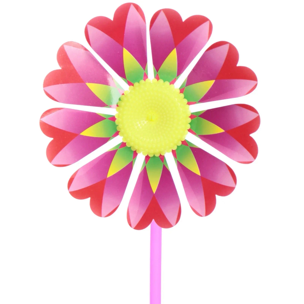 Ветрячок «Цветочек» d-17 см, 38 см, микс