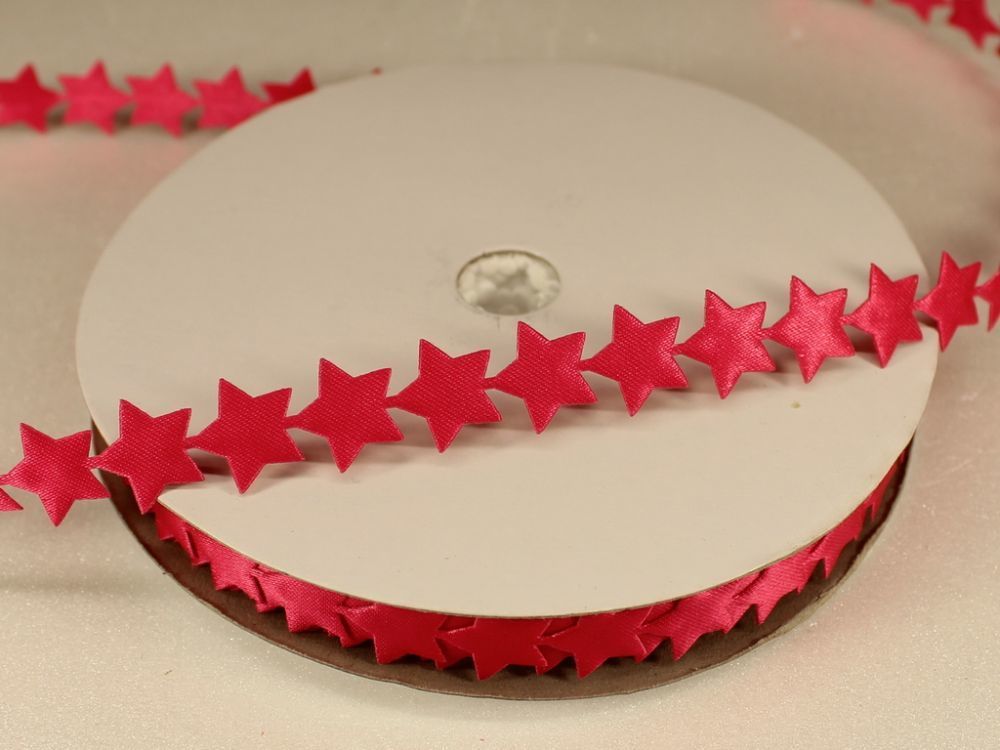Лента декоративная, ширина 13 мм(213007), цвет: №11 ярко-розовый (бобина 20+-0,3 ярдов)