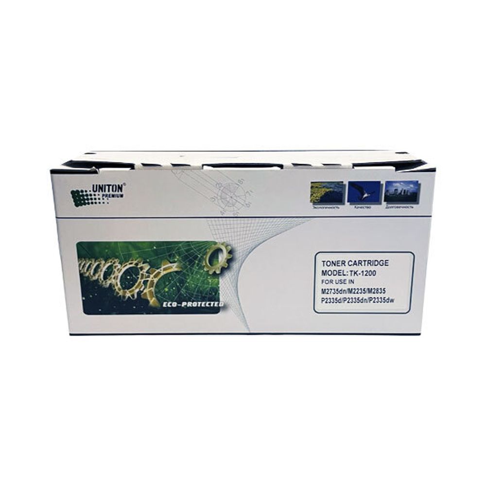 Тонер-картридж UNITON, аналог KYOCERA TK-1200 для P2335/M2235/M2735/M2835 (3K, TG-50, MURATA) Premium Eco