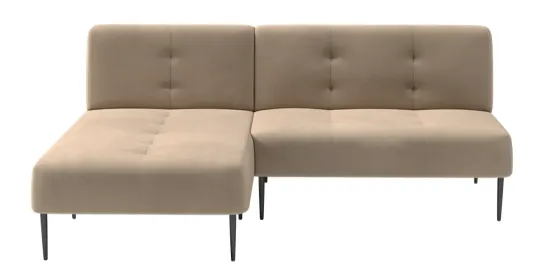 Monaco диван-кровать с шезлонгом, без подлокотников бархат цвет бежевый 5