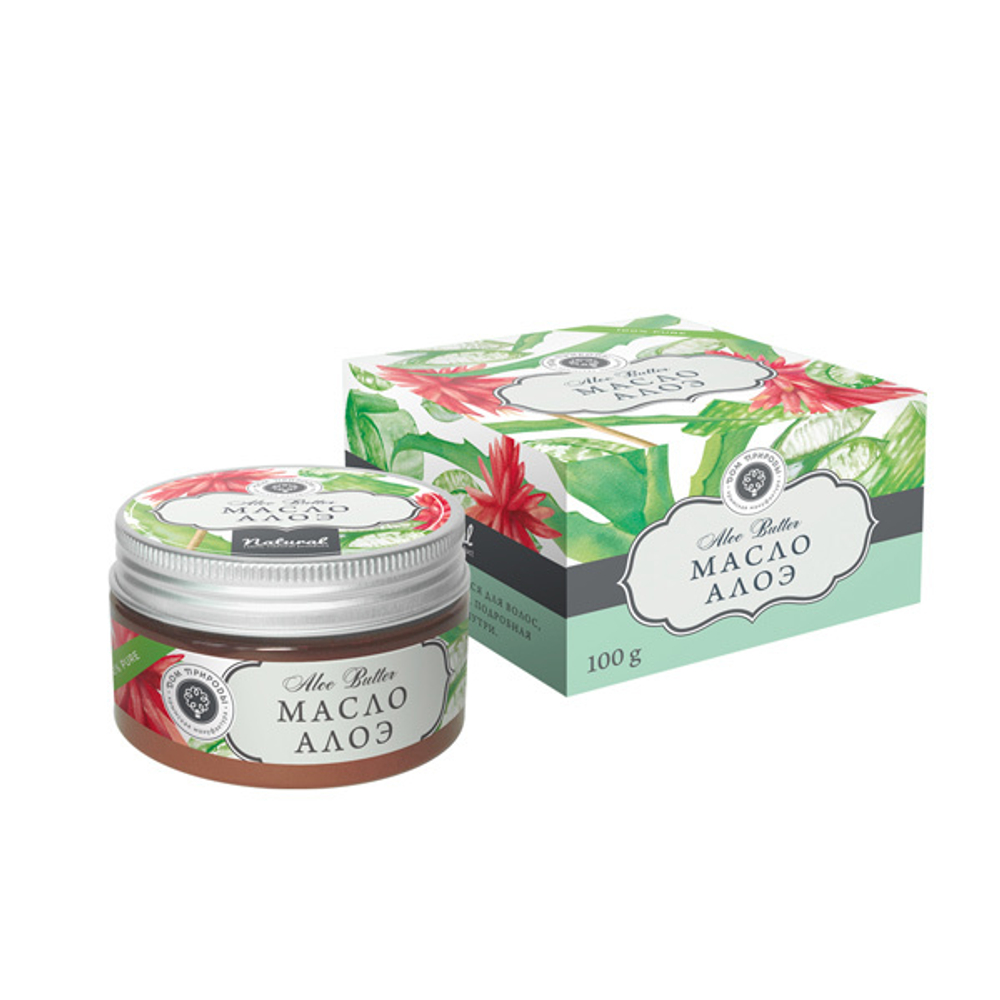 Натуральное твердое масло (баттер) Алоэ, 100 г (7,04 б)