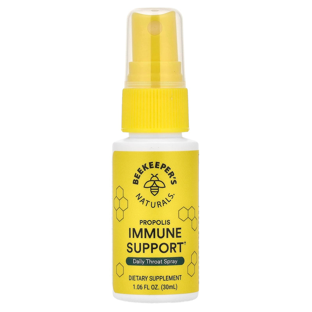 Beekeeper's Naturals, B. Immune, спрей для горла с прополисом, 30 мл (1,06 жидк. унции)