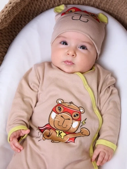 слип для новорожденного с капибарой