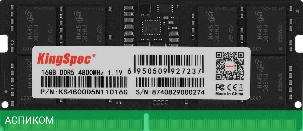 Оперативная память Kingspec 16GB DDR5 (KS4800D5N11016G)