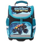 Ранец ЮНЛАНДИЯ WISE для начальной школы, "Monster-truck", 37х29х15 см, 229948