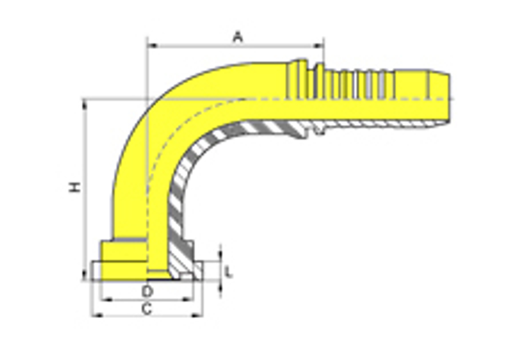 Фитинг DN 12 SFS 3/4 41.3 (90)