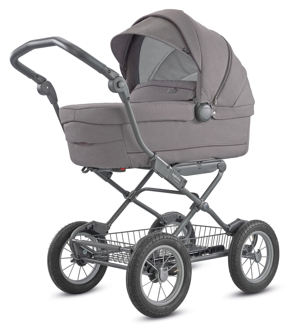 Коляска Inglesina Sofia System Duo 2 в 1 на шасси Ergo Bike SIDERAL GREY, серый