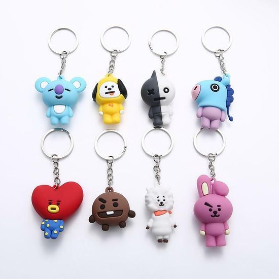 Брелок "BT21" резиновый