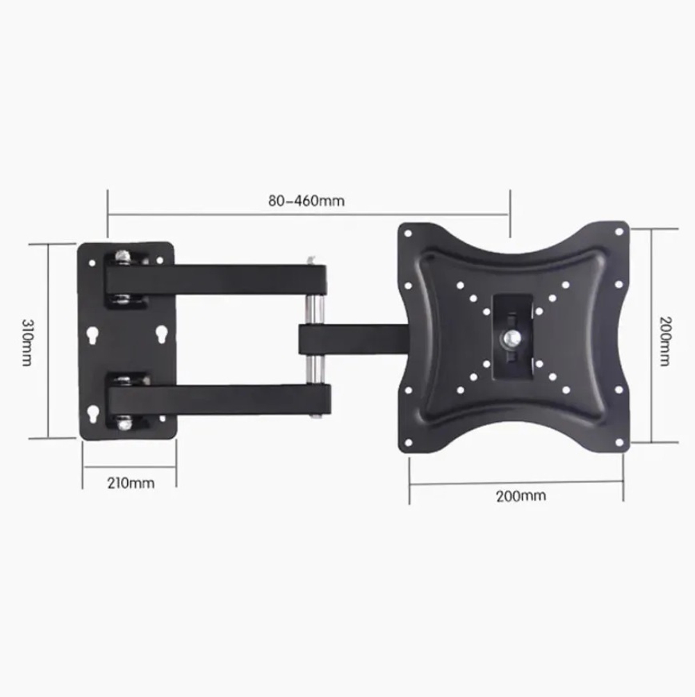 Кронштейн для телевизора 14 - 55 дюймов поворотный 117B