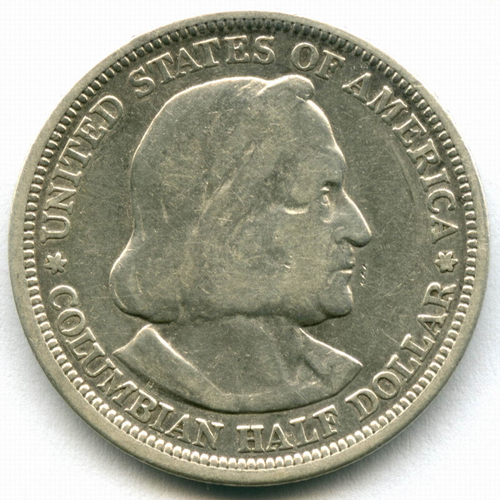 1/2 доллара США 1893 год VF (Колумб)