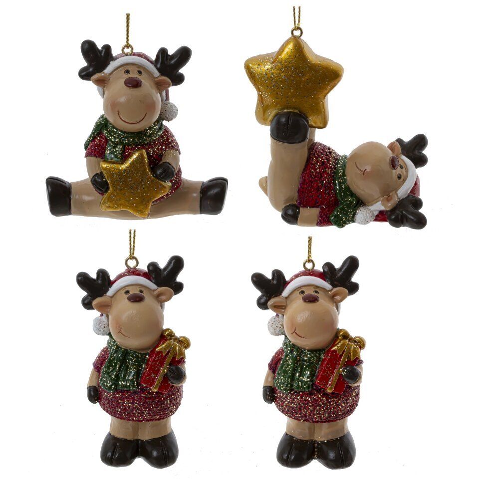 GAEM Фигурка декоративная подвесная "Олень", L4,5 W3 H8 см, 4в.