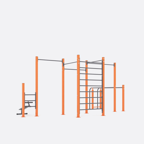 Воркаут комплекс рукоход шведская стенка с брусьями и турниками
