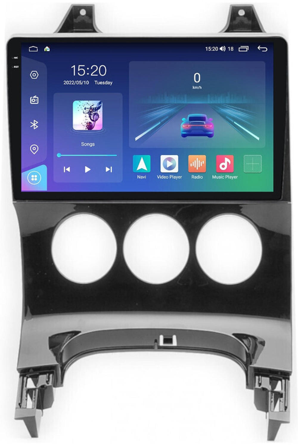 Магнитола для Peugeot 3008 2010-2017 (кондиционер) - Parafar PF082RN2K-AC на Android 13, QLED+2K, ТОП процессор, 4Гб+32Гб, CarPlay, 4G SIM-слот