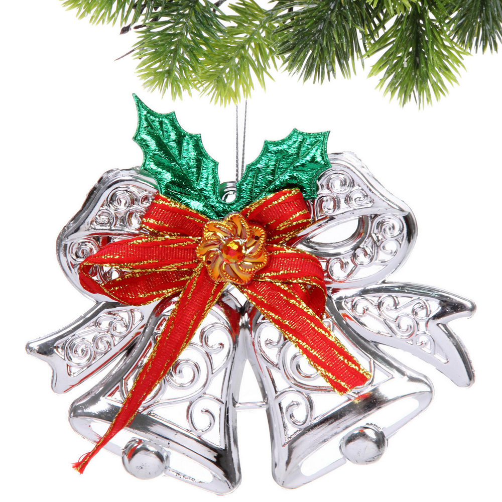 Подвеска «Зимние колокольчики» 13 см, серберо