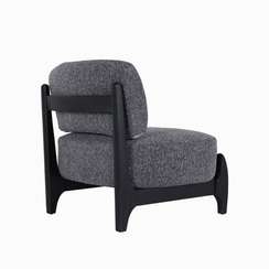 Кресло Judge серое с черными ножками