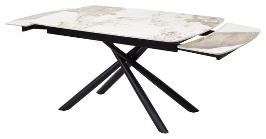 Стол RIVOLI 140 GLOSS LUXURY PANDORA SOLID CERAMIC / BLACK