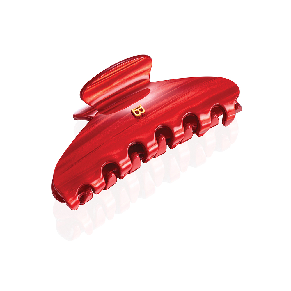 BalmainHairCouture Заколка-краб Страстный Алый размер L PINCE A CHEVEUX LARGE