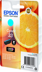 Картридж струйный голубой 1 шт Epson C13T33424022