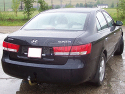 Фаркоп оцинкованный Galia H065A для Hyundai Sonata, 4dv, 2004- Type A(паспорт и сертификат в комплекте)(без электрики)