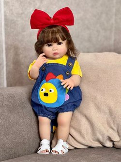 Кукла Реборн виниловая 55см в пакете (FA-313)