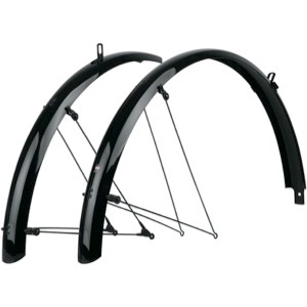 Комплект крыльев BLUEMELS BASIC 28", 55 MM SILVER черный