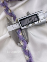 Тесьма косичка фиолетовая