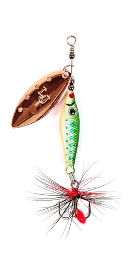 Блесна LUCKY JOHN Trian Blade Long 12 г, цвет 005