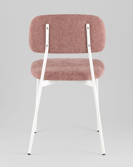 Стул Chao розовый белые ножки