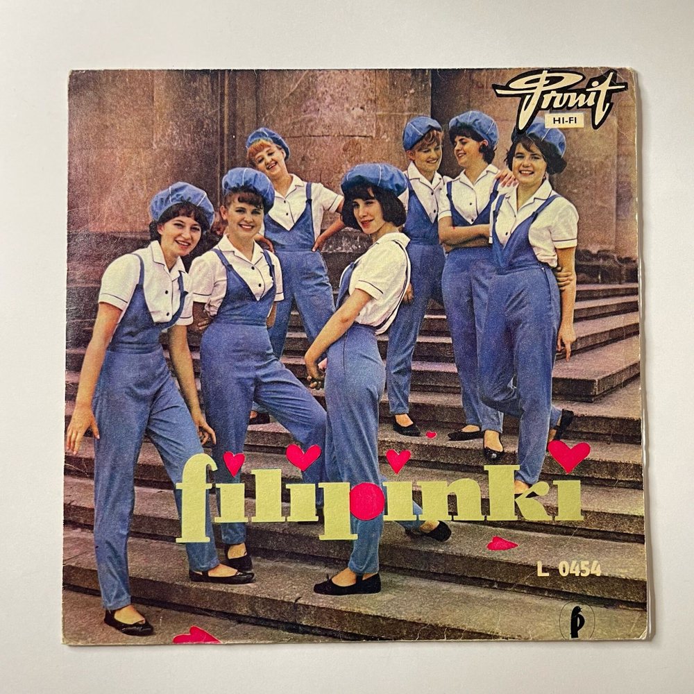 Винтажная виниловая пластинка LP Filipinki Piosenki Rowiesnikow (Польша 1965) 10 дюймов