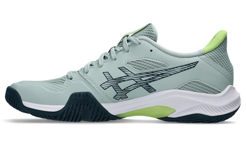 Мужские кроссовки для бадминтона/сквоша Asics Blade FF 2 - lichen rock/tranquil teal