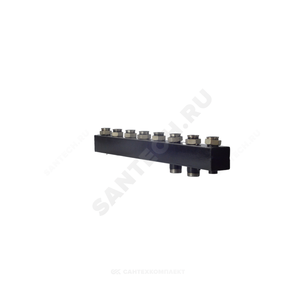 Коллектор котельной сталь до 90 кВт 1 1/2" ВР на 4 контура 1 1/2" нак/г м/о 125мм Стандарт КК-40F ASKON 40F/125/40/4