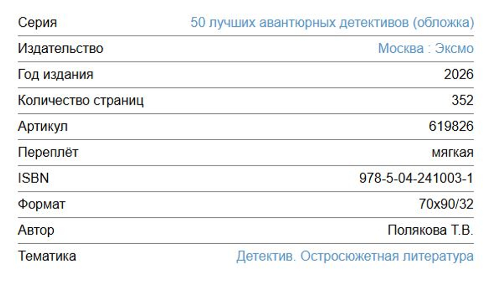 50 лучших авантюрных детективов