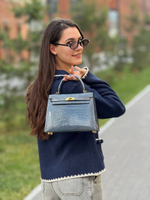 Сумка Hermes из кожи крокодила 25 см