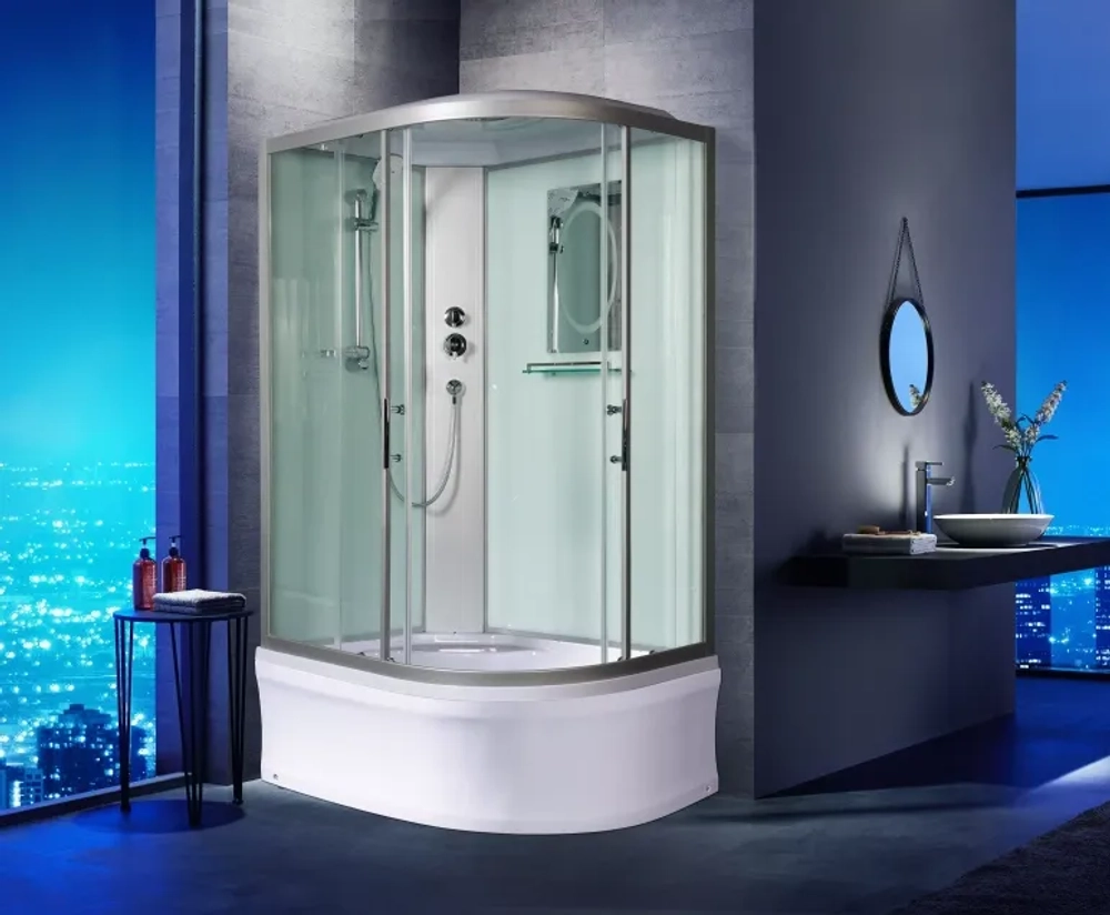 Душевая кабина WeltWasser (ВельтВассер) Halle 1202 L, с высоким поддоном, 120x90x217