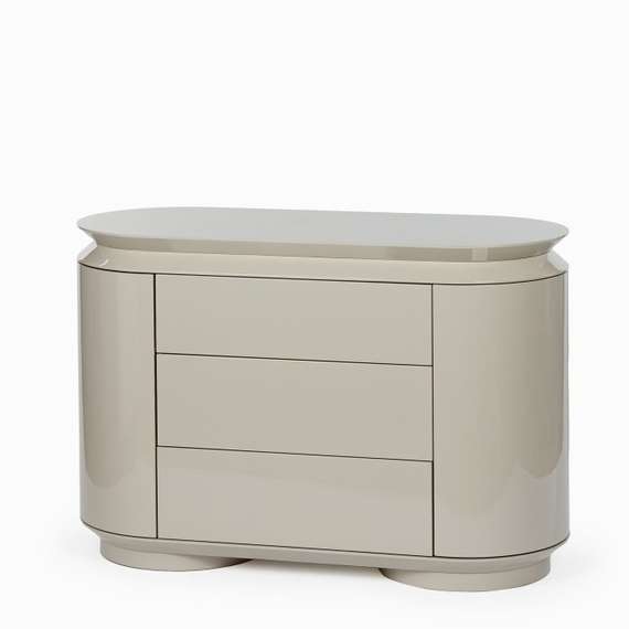 Комод Paula 120х50 см, серый глянец