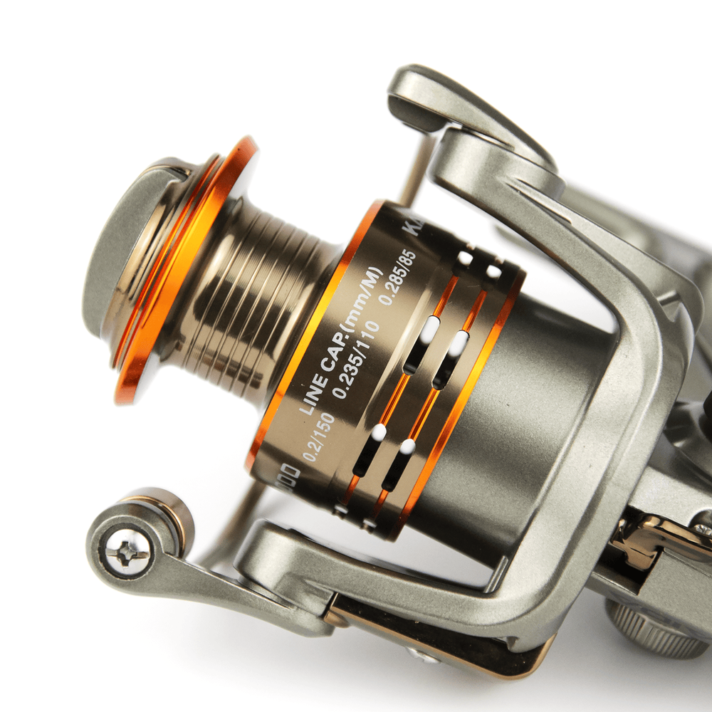 Катушка безынерционная Kaida KD.GTF G002-20A (2000, 4+1BB, мет. шпуля)