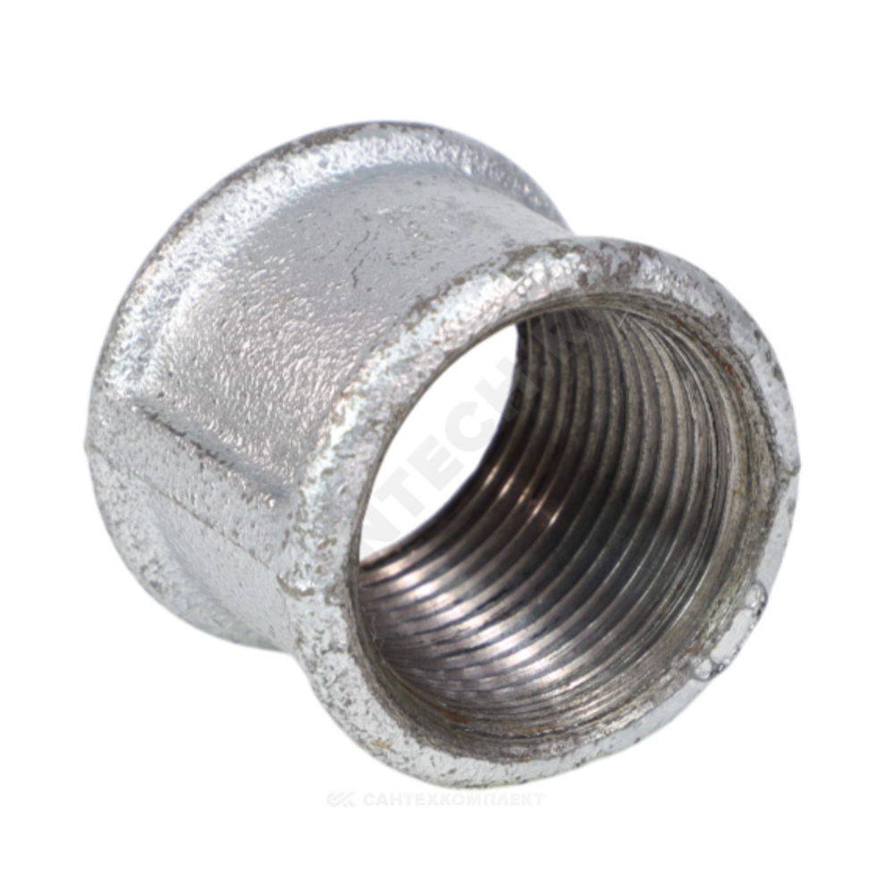 Муфта прямая чугун оц Ду 32 (1 1/4") ВР Fittex